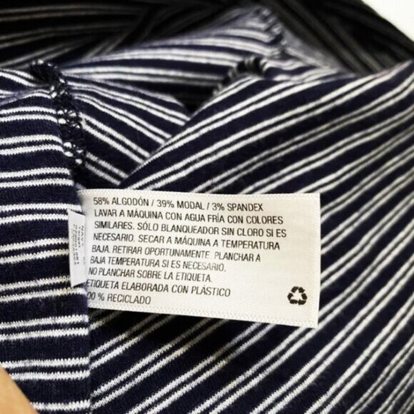 Isabel Maternity Striped Tank Top Navy White Sleeveless Tee by Ingrid & Isabel - Picture 10 of 13